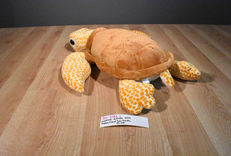 Wildlife Artists Brown and Orange Spotted Loggerhead Sea Turtle 2015 Plush