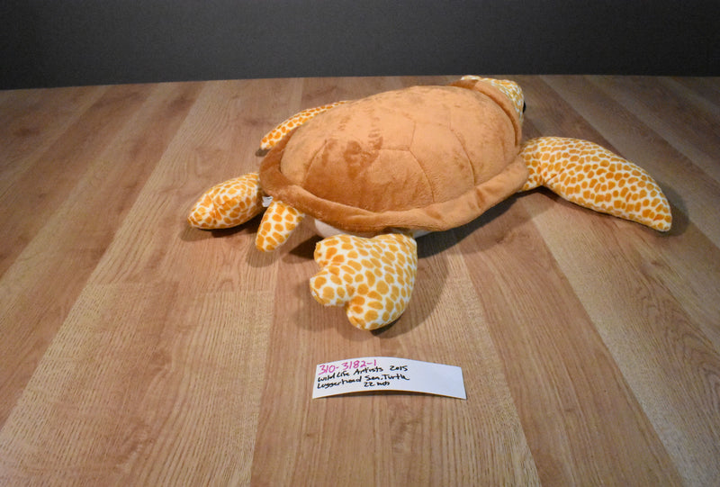 Wildlife Artists Brown and Orange Spotted Loggerhead Sea Turtle 2015 Plush