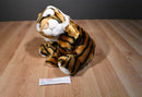 SKM Bengal Tiger Beanbag Plush with a Gold Bow
