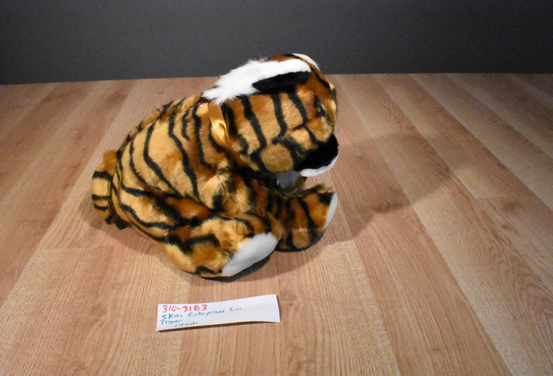 SKM Bengal Tiger Beanbag Plush with a Gold Bow