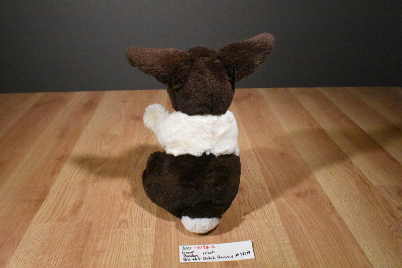 Gund Borders Brown and White Dutch Bunny Rabbit Beanbag Plush