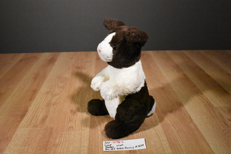 Gund Borders Brown and White Dutch Bunny Rabbit Beanbag Plush