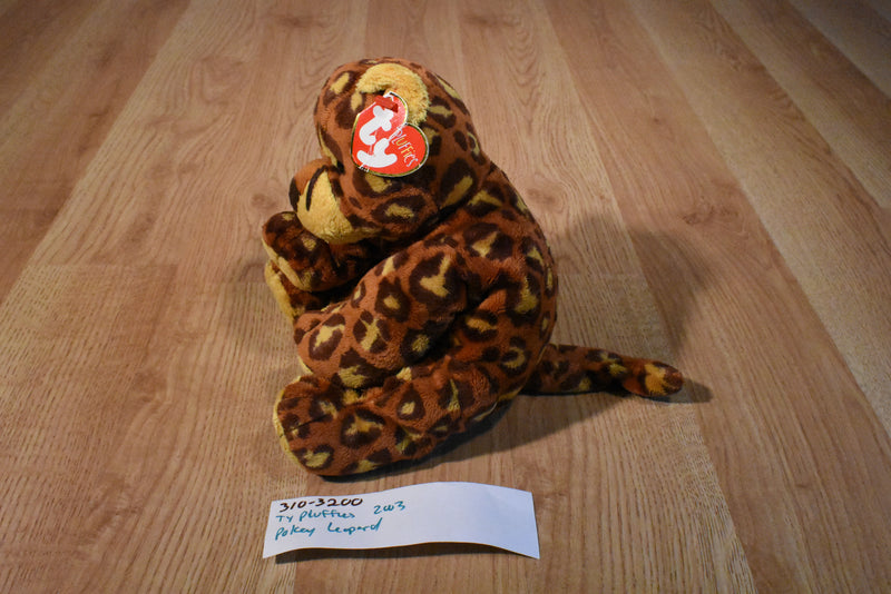 Ty Pluffies Pokey the Leopard 2003 Beanbag Plush