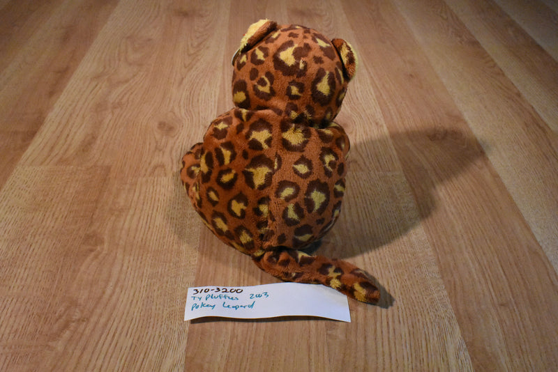 Ty Pluffies Pokey the Leopard 2003 Beanbag Plush
