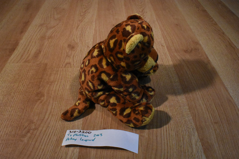 Ty Pluffies Pokey the Leopard 2003 Beanbag Plush