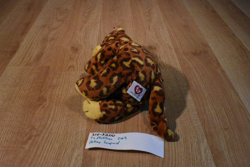 Ty Pluffies Pokey the Leopard 2003 Beanbag Plush