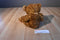 Russ Honeyfitz Gold/Brown Teddy Bear Beanbag Plush With Gold Bow