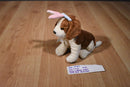 Walmart Brown and Beige Puppy with Pink Bunny Ears Plush