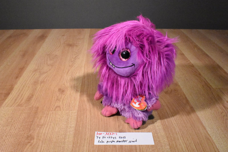 Ty Frizzys Lola Purple Monster 2015 Beanbag Plush