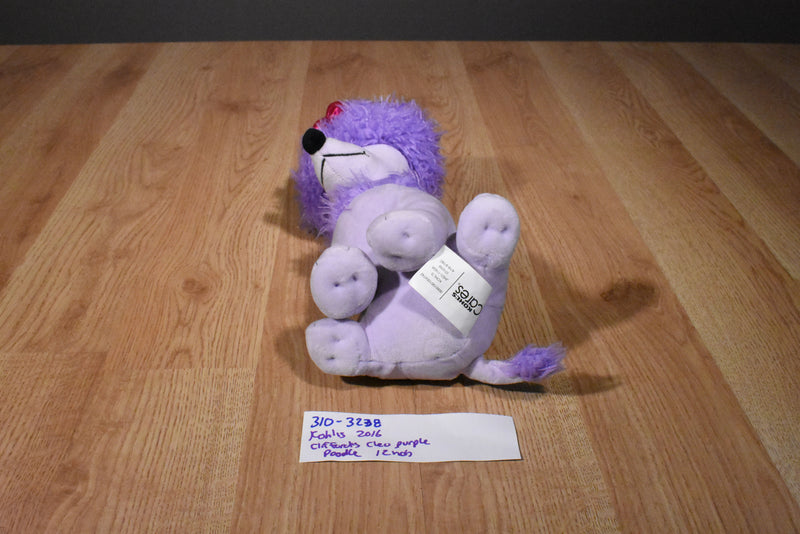 Kohl's Cares Clifford Cleo Purple Poodle 2016 Plush with Pink Bow