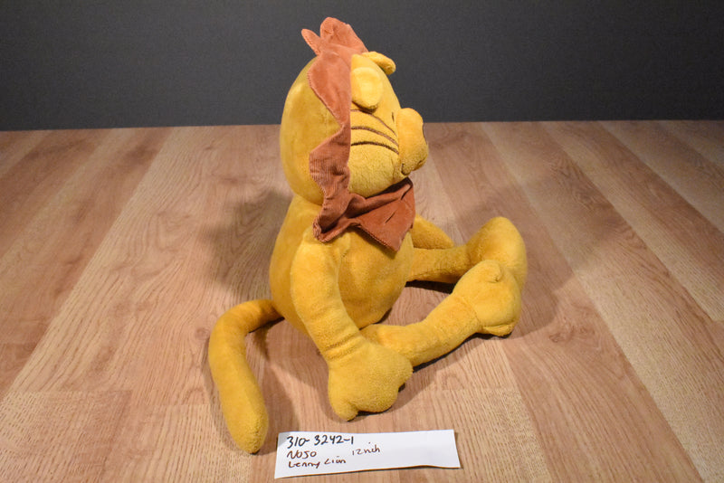 NoJo Lenny Tan and Brown Lion Plush with Corduroy Mane