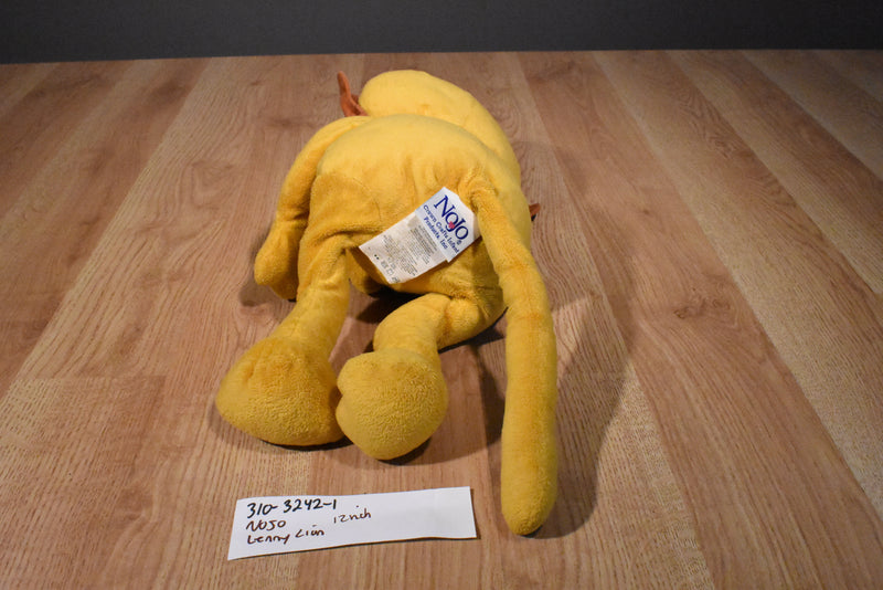 NoJo Lenny Tan and Brown Lion Plush with Corduroy Mane