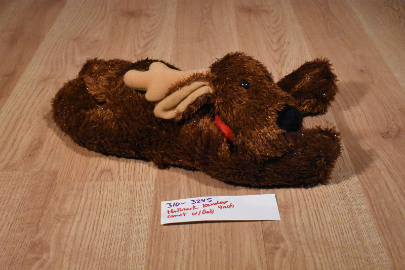 Hallmark Comet the Floppy Brown Reindeer with Bell Beanbag Plush