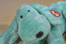 Ty Buddies and Babies Diddley Green Dog Beanbag Plush