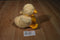 Yellow and Orange Duck Beanbag Plush with Yellow Bow
