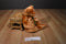 Ty Classic Skootch Amber Colored Bear 2000 Beanbag Plush
