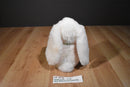 Wondertreats White Bunny Rabbit with Green and Yellow Bow Plush