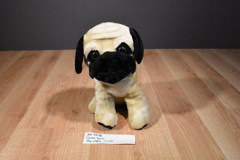 Classic Toy Co. Beige and Black Pug Plush
