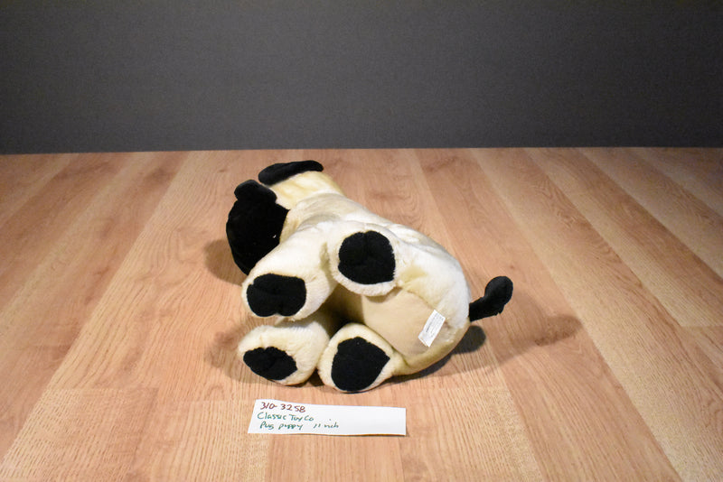 Classic Toy Co. Beige and Black Pug Plush