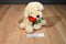 Best Made Toys Golden Retriever Puppy Dog with Red Rose Beanbag Plush