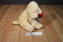Best Made Toys Golden Retriever Puppy Dog with Red Rose Beanbag Plush