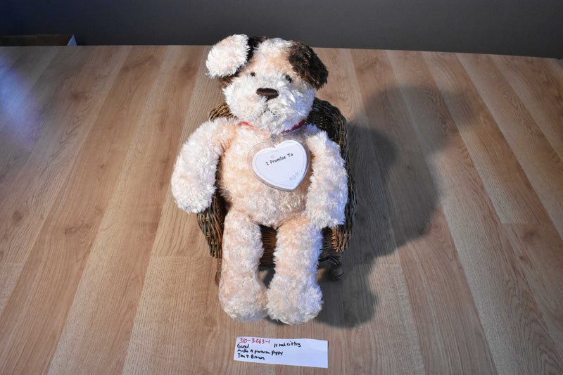 Gund Make A Promise Tan and Brown Puppy 5037 Plush