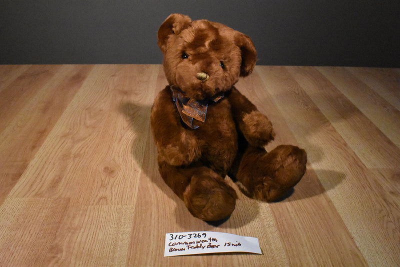 Commonwealth Brown Teddy Bear 2001 Beanbag Plush