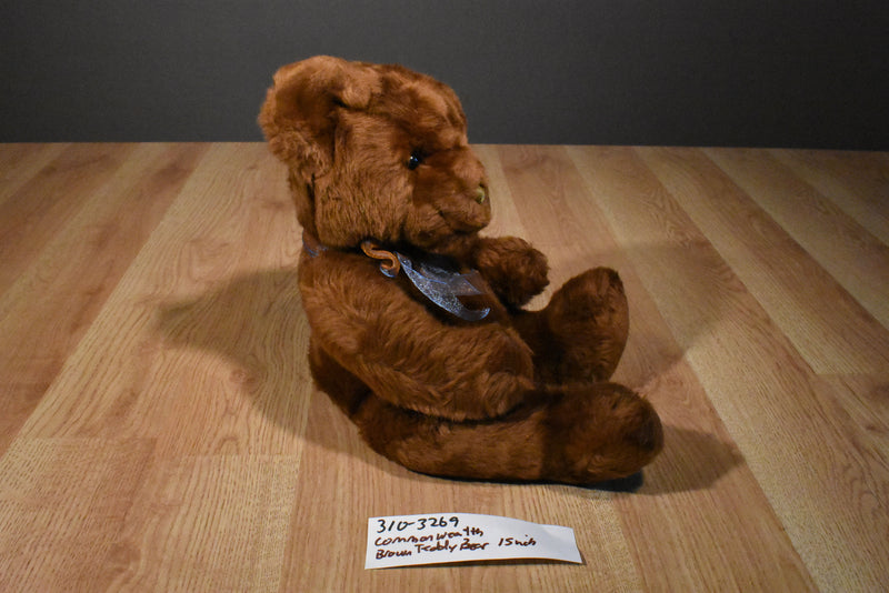 Commonwealth Brown Teddy Bear 2001 Beanbag Plush