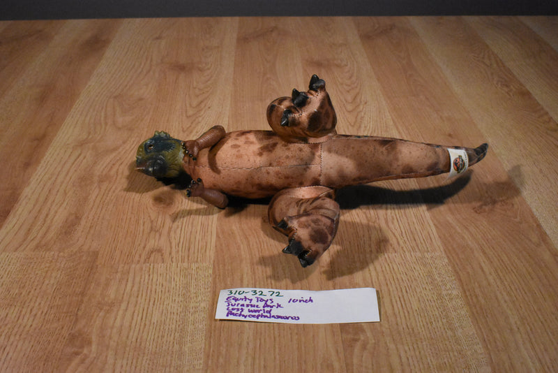 Equity Toys Jurassic Park The Lost World Pachycephalosaurus 1997 Plush with Vinyl Head and Arms
