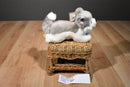 Aurora Miyoni Grey and White Husky Beanbag Plush with Blue Eyes