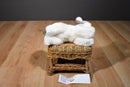 Aurora Miyoni Grey and White Husky Beanbag Plush with Blue Eyes