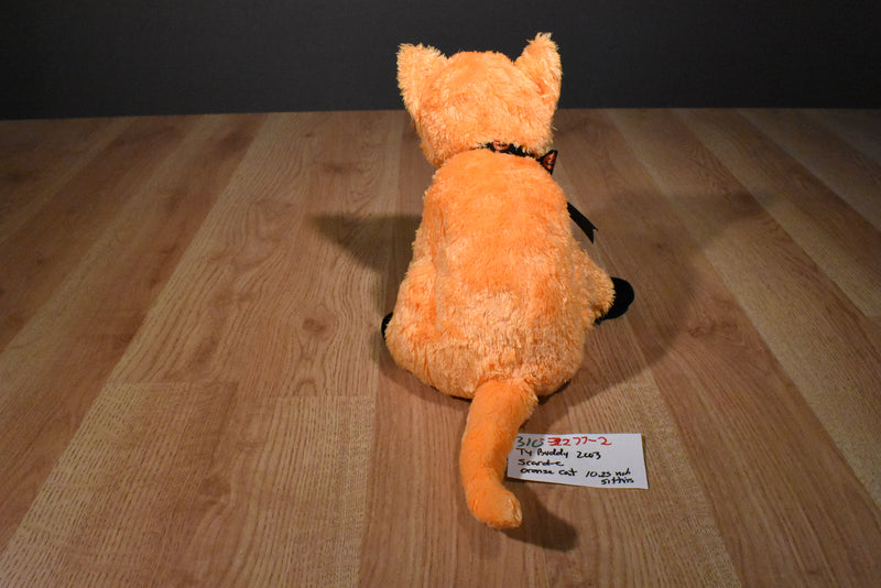 Ty Beanie Buddies Scard-e Orange and Black Cat 2003 Beanbag Plush