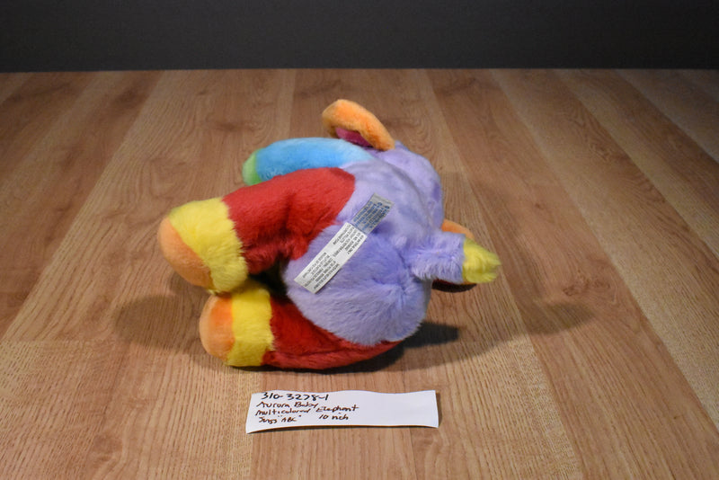 Aurora Baby Multicolored ABC Singing Elephant Plush