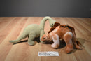 FAO Schwarz 4 Dinosaurs and Cave Carrier Plush