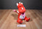 Animal Adventure Red and White Dragon With Pink Heart 2012 Beanbag Plush