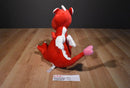 Animal Adventure Red and White Dragon With Pink Heart 2012 Beanbag Plush