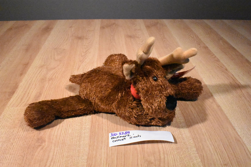 Hallmark Brown Reindeer Comet Beanbag Plush