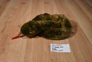 Ty Buddies Slither Green and Brown Snake Beanbag Plush