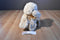Burton and Burton Swirly Gold Duck Plush With Gold Bow