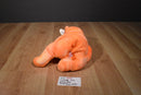 Ty Buddy Tangerine Orange Teddy Bear 2001 Beanbag Plush