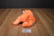 Ty Buddy Tangerine Orange Teddy Bear 2001 Beanbag Plush