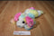 Ty Classic Yodeler Pastel Neon Rainbow Dog 2015 Beanbag Plush