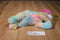 Ty Classic Yodeler Pastel Neon Rainbow Dog 2015 Beanbag Plush