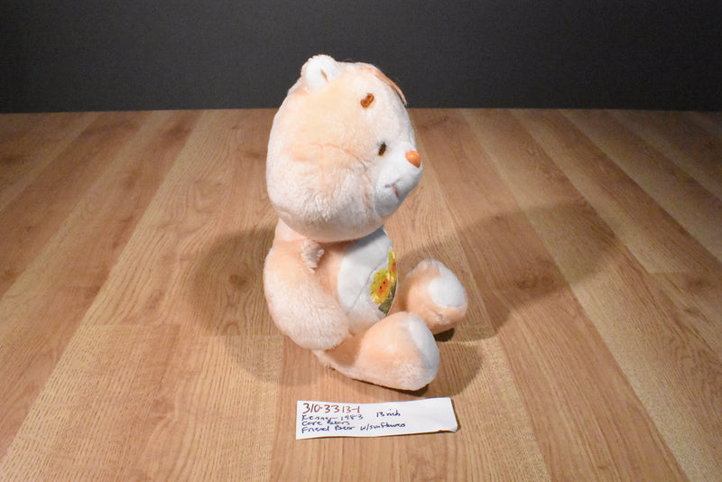 Kenner Care Bears Orange Friend Bear 1983 Plush