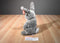 Ty Buddies and Babies Hopper Grey Bunny Rabbit Beanbag Plush