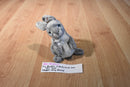 Ty Buddies and Babies Hopper Grey Bunny Rabbit Beanbag Plush
