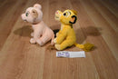 Disney Store Lion King Simba Beanbag Plush and Nala Plush