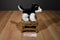 Stuffed Animal House Black and White Husky Beanbag Plush with Blue Eyes