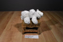 Stuffed Animal House Black and White Husky Beanbag Plush with Blue Eyes