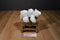 Stuffed Animal House Black and White Husky Beanbag Plush with Blue Eyes